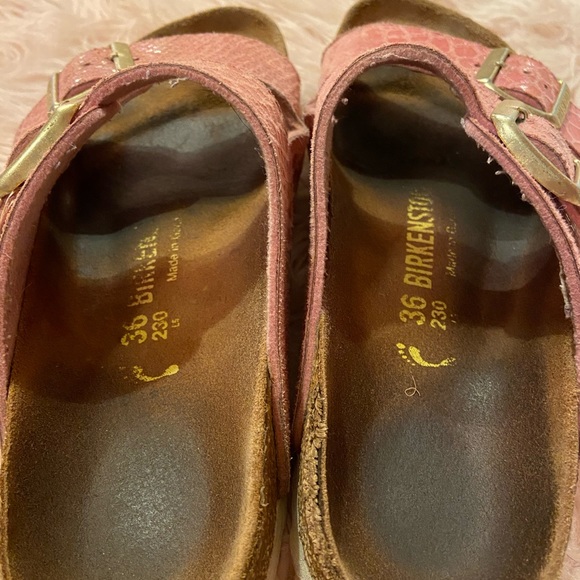 Shimmer Baby Pink Snake Print BIRKENSTOCK💖 🐍 - Picture 4 of 5